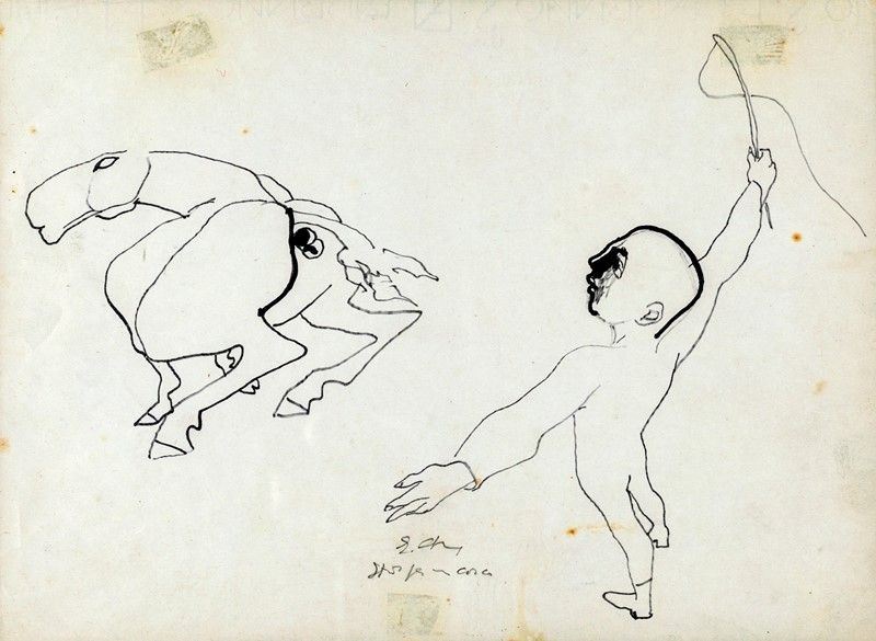 Lotto di 4 Disegni