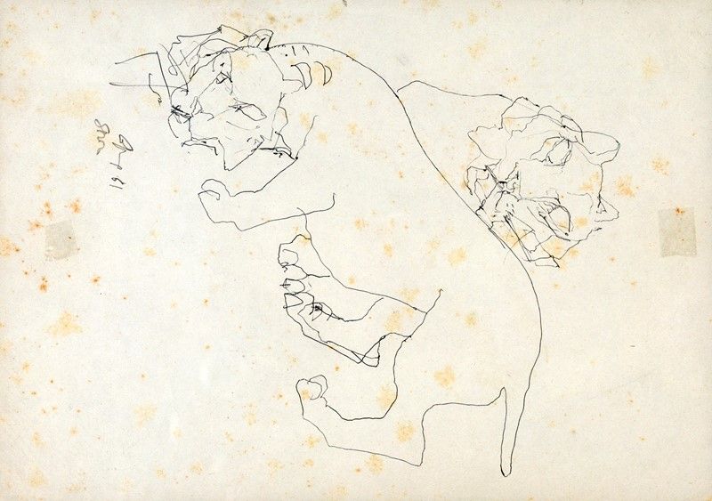 Lotto di 4 Disegni