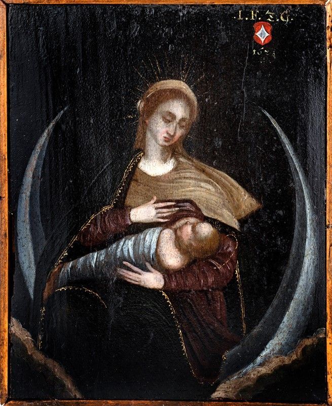 Scuola Tedesce del XVII Secolo - Madonna del Latte