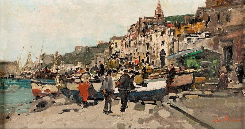 COPPIA DI VEDUTE COSTIERE NAPOLETANE