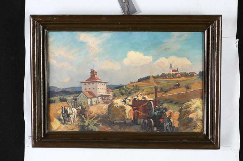 Frantisek Xaver Prochzka - Campagna Boema con Agricoltori al Lavoro (chotoviny U Tabora)