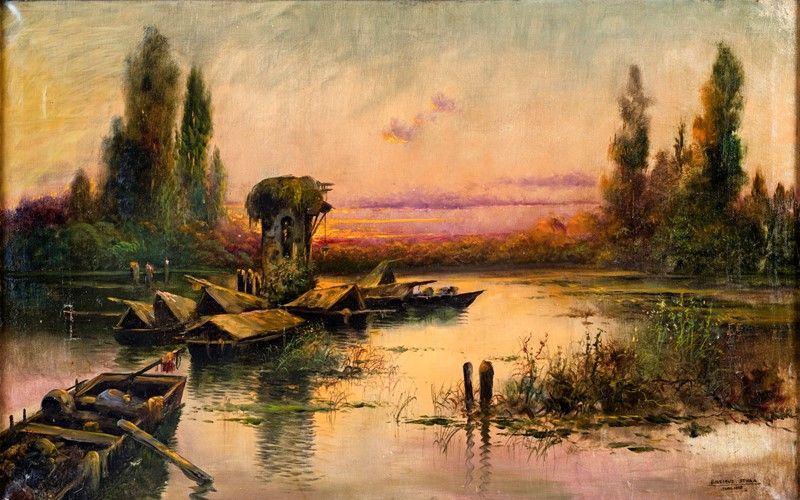 Enrique Serra Y Auqué - Veduta della Palude Pontina