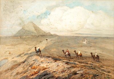 Veduta del Deserto del Cairo