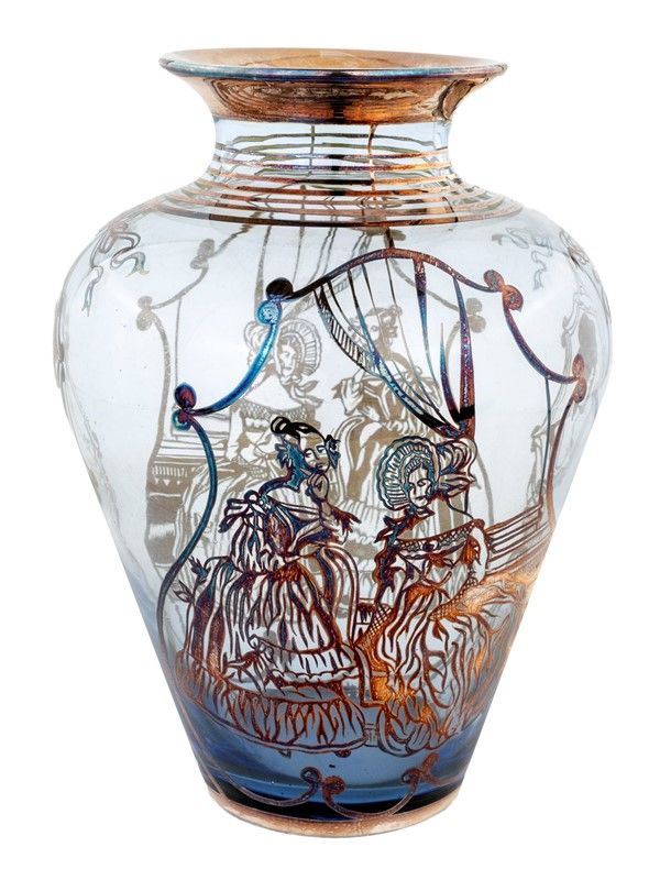 VASO IN VETRO AZZURRO