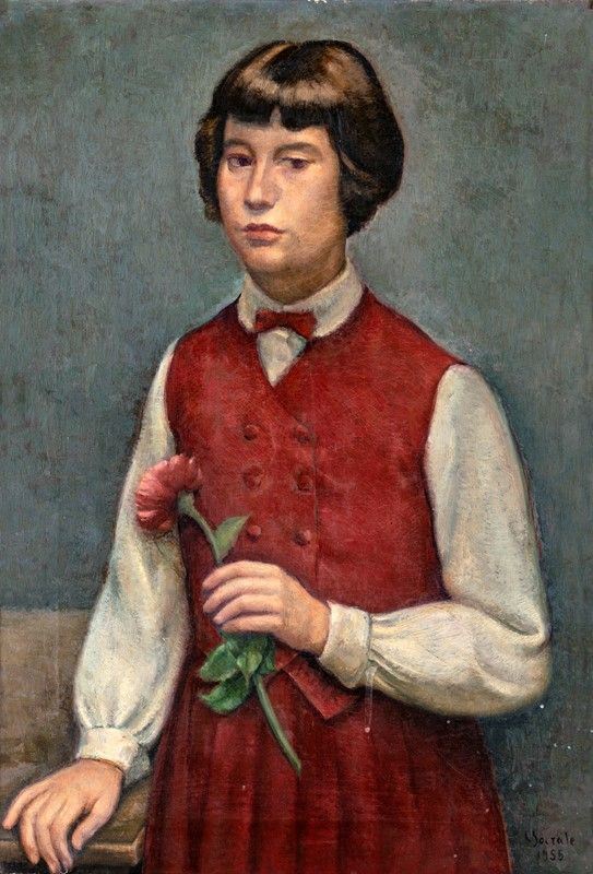 Carlo Socrate - Ritratto di Maria Letizia Alderighi