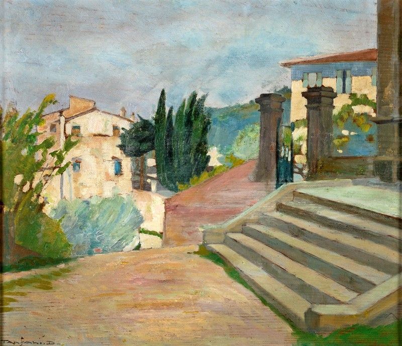 Desiderio Tanfani - Scorcio di Paese