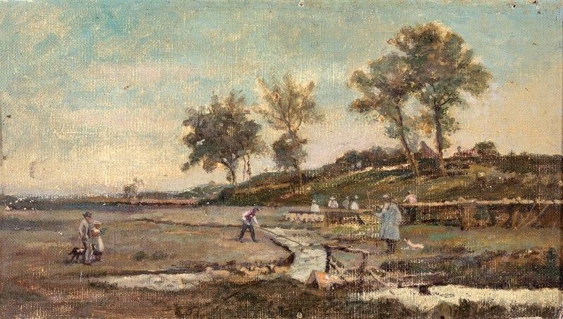 Scuola Europea della Fine del XIX Secolo - Veduta Campestre