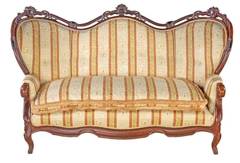 SALOTTO COMPOSTO DA DIVANO E COPPIA DI POLTRONE