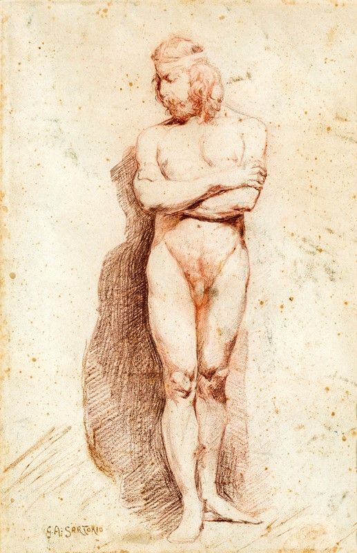 Giulio Aristide Sartorio - Studio Maschile