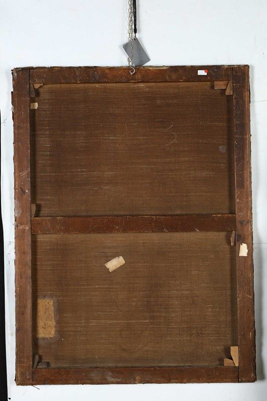 Scuola Austriaca del XIX Secolo - Ritratto di Fanciulla con Lettera alla Fontana