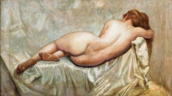 Giuseppe Amisani - NUDO DI DONNA DISTESA
