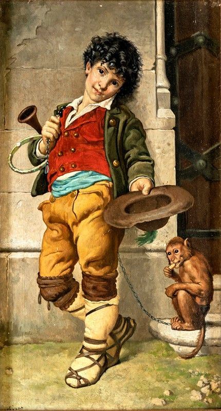 Michele Ricci - RAGAZZO CON SCIMMIETTA