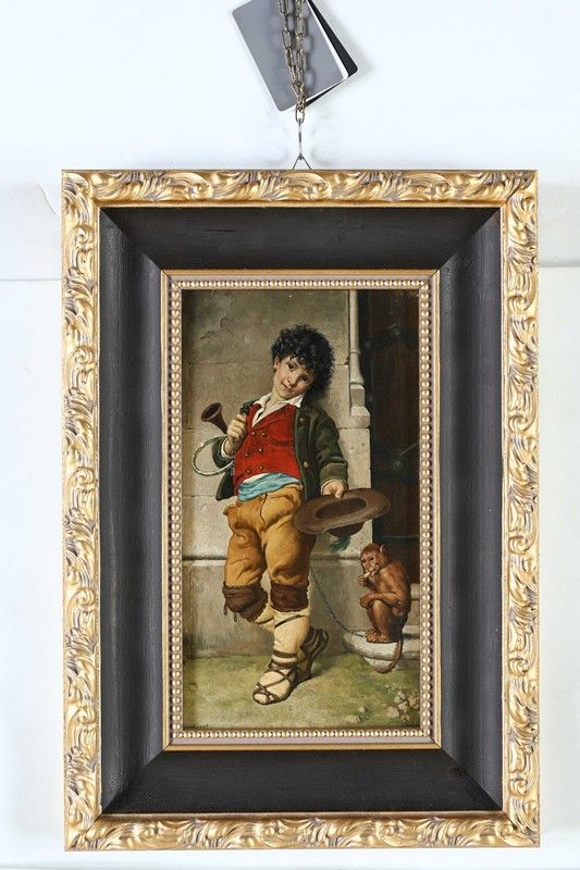 Michele Ricci - Ragazzo con Scimmietta