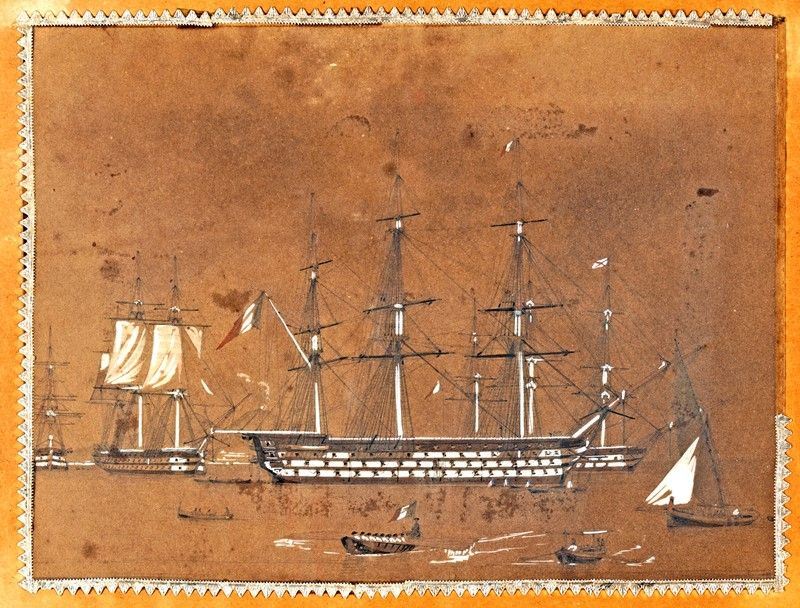 Pittore del XIX Secolo - Coppia di Disegni