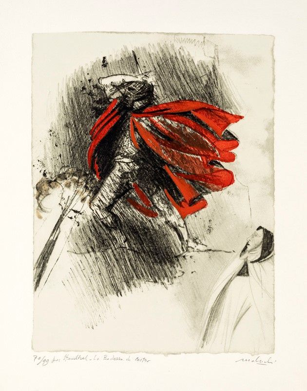 Carlo Mattioli - Lotto di Due Litografie