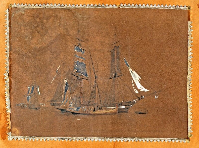 Pittore del XIX Secolo - Coppia di Disegni