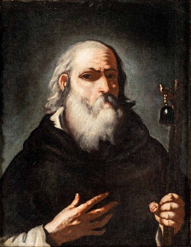 Scuola Napoletana del XVII Secolo - Sant'antonio Abate