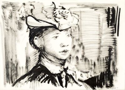 Figura di Donna con Cappello