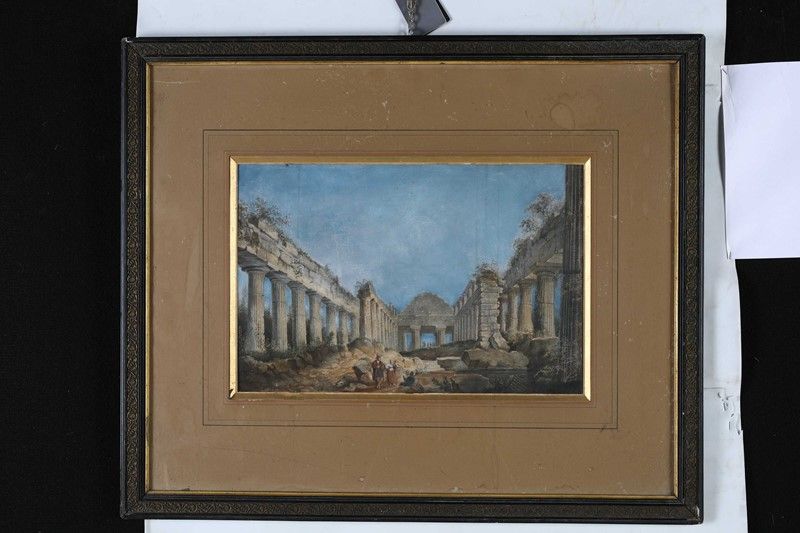 Scuola Inglese del XIX Secolo - Tempio in Rovina