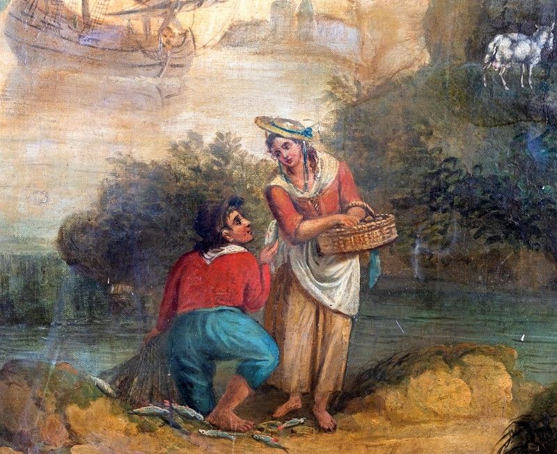 Scuola Italiana del XVIII Secolo - Paesaggio con Armenti