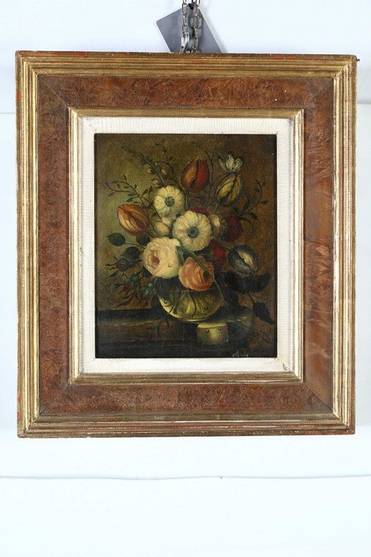 Abraham Mignon - Natura Morta con Caraffa di Fiori su Davanzale