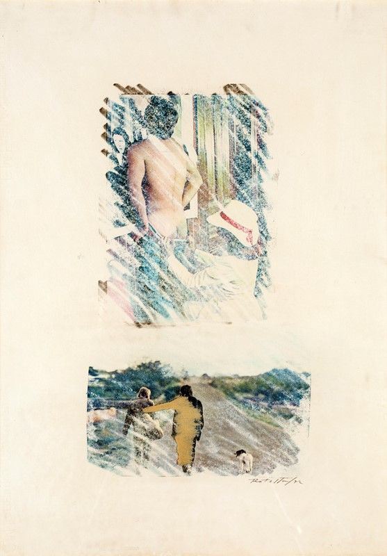 Mimmo Rotella - Senza Titolo