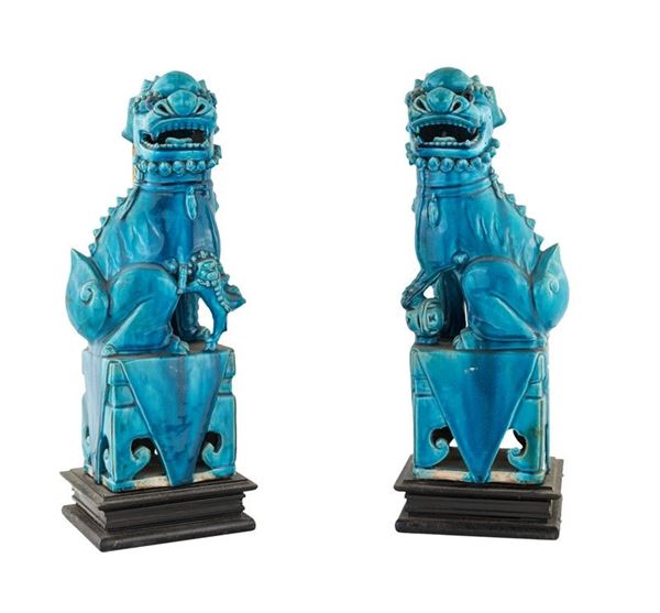 COPPIA DI SCULTURE