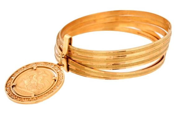 Bracciale con moneta