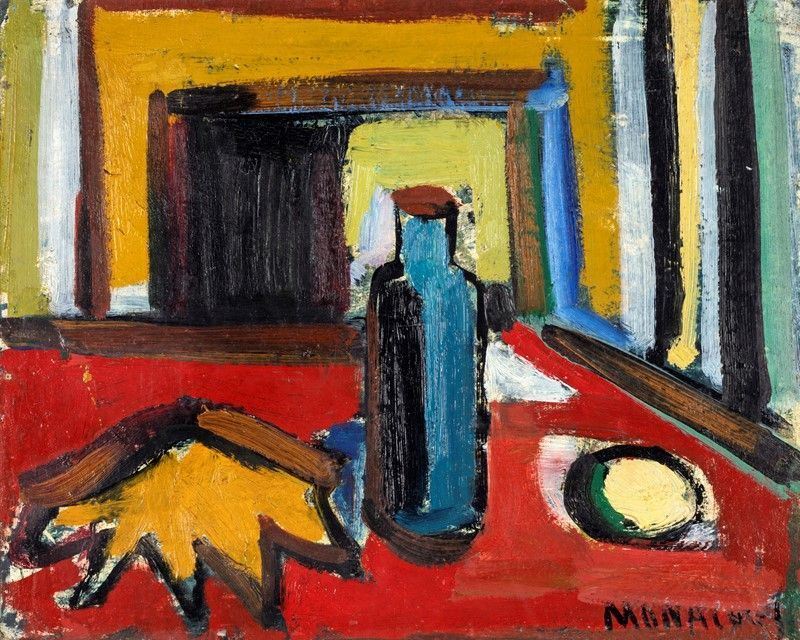 Sante Monachesi - Natura Morta con Bottiglia