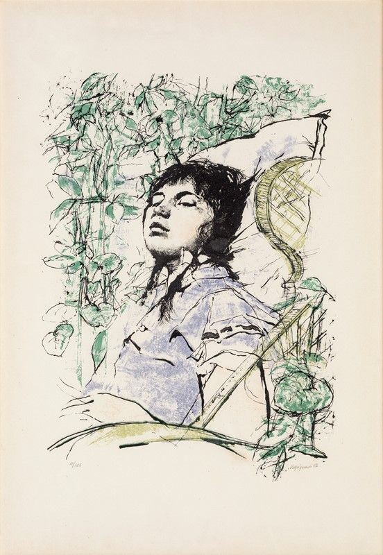 Renzo Vespignani - Fanciulla che Dorme