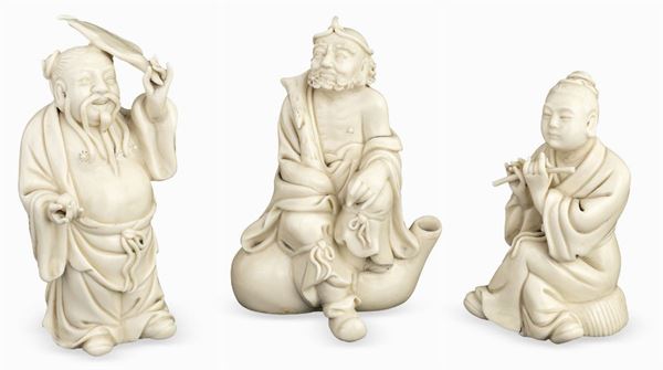 Tre sculture  - Asta Asta a tempo  -  Oggetti d'Arte - Casa d'Aste Arcadia