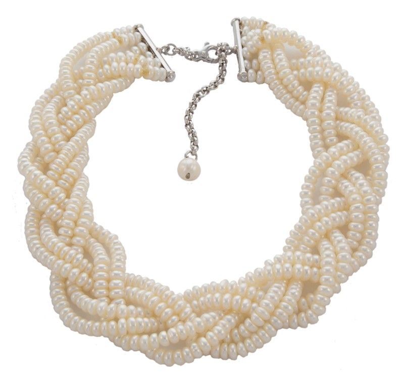 Collana Treccia Perle