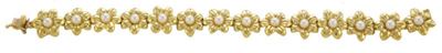 Bracciale a Fiori e Perle Gr.27,60