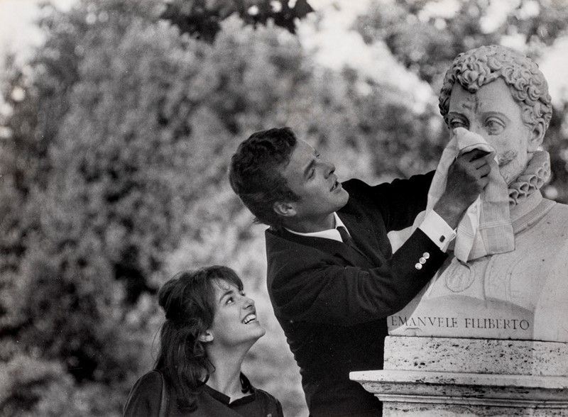 Pietro Pascuttini - John Garko (giovanni Garcovic) ai Giardini di Villa Borghese