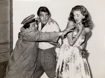 Walter Chiari con Aldo Fabrizi e Olga Villi