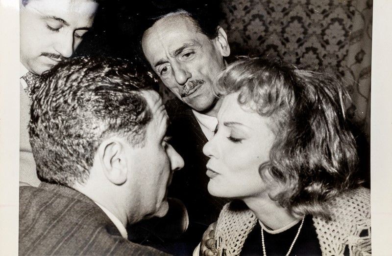 Giovanni Battista Poletto - Eduardo De Filippo con Paolo Stoppa e Isa Miranda, 1952