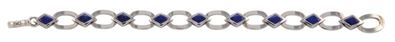 Bracciale Oro Bianco con Lapis Gr.22,00