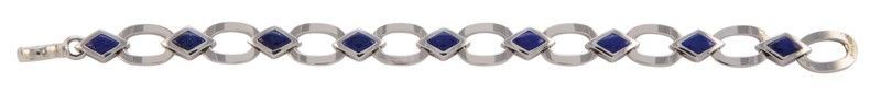 Bracciale Oro Bianco con Lapis Gr.22,00