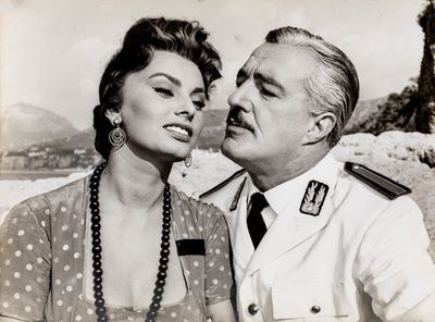 Vittorio De Sica e Sophia Loren, 1955