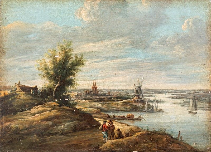Van Goyen Jan, Attr. - Paesaggi Fluviali
