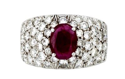Anello Fascione con Rubino