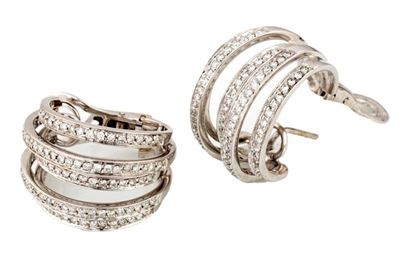 Orecchini in Oro Bianco e Diamanti
