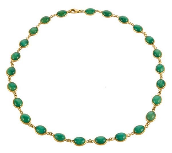 Collana pietre verdi - Turchese