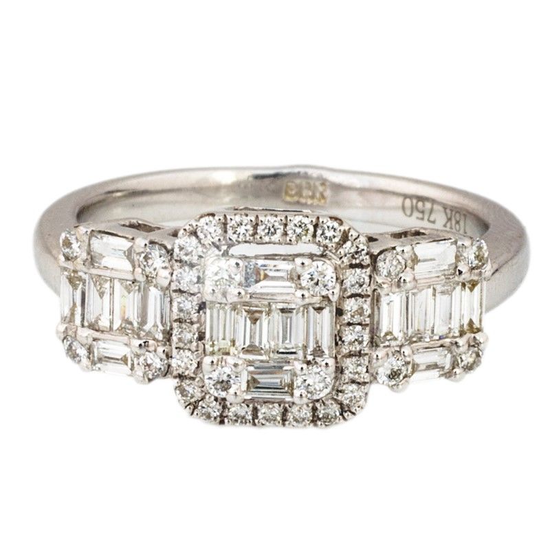 Anello Trilogy con Diamanti
