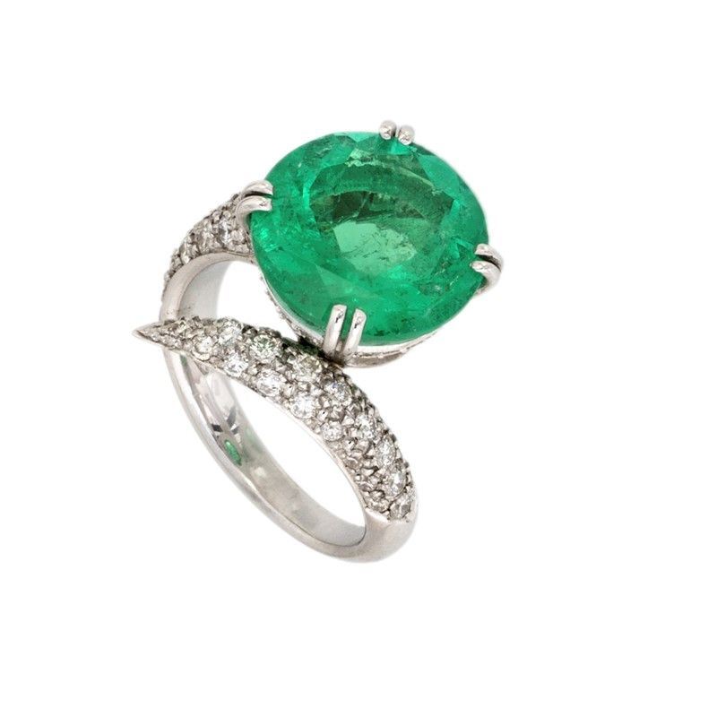 Anello con Smeraldo Colombia