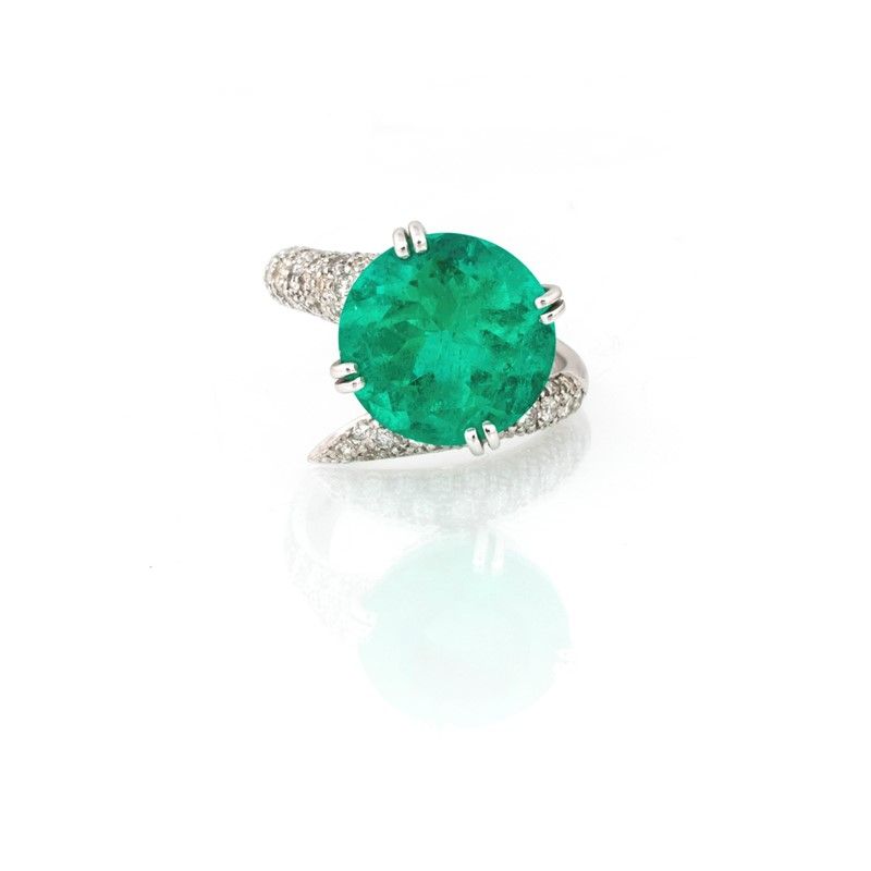 Anello con Smeraldo Colombia