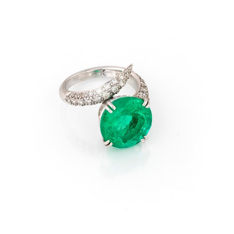 Anello con Smeraldo Colombia