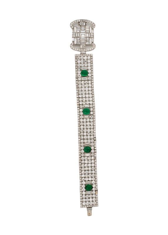 Bracciale in platino Art Deco