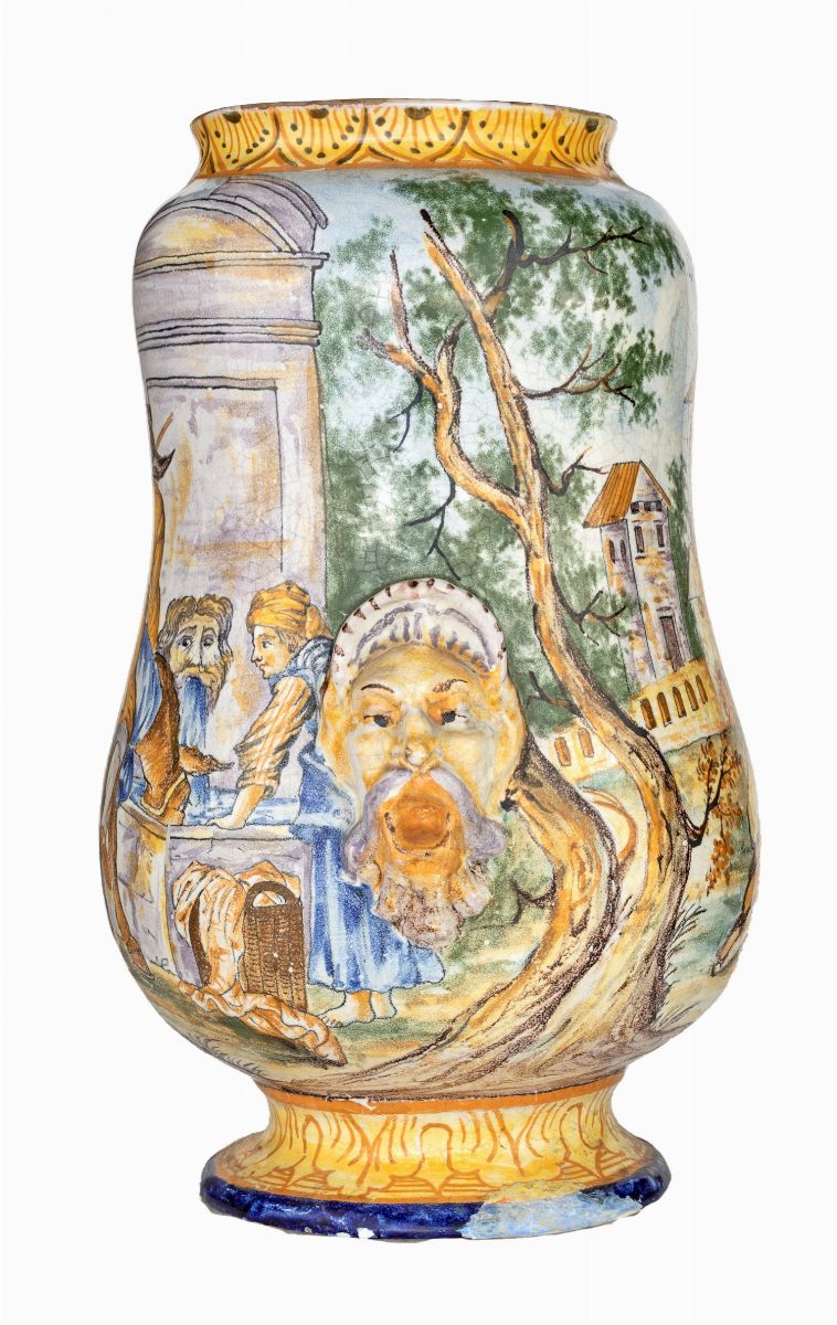 Vaso Maiolica Policroma