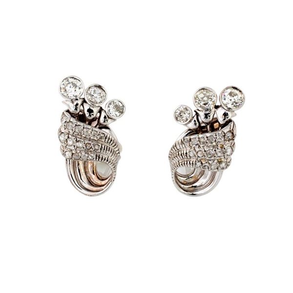 Orecchini vintage con diamanti